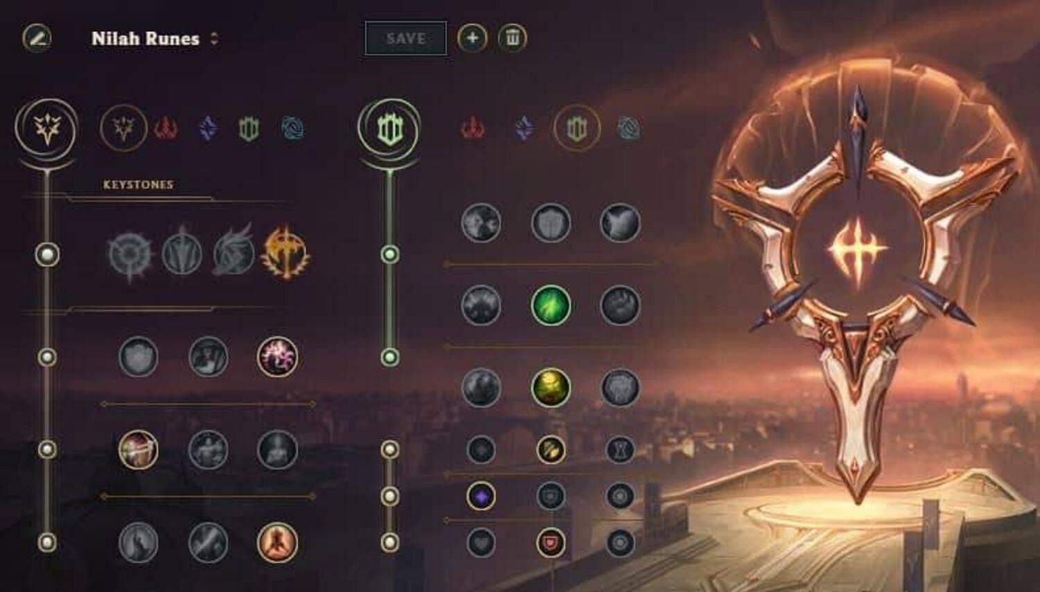 Ideal Rune options for Nilah in League of Legends (Scrrengrab via Riot Games - League of Legends)