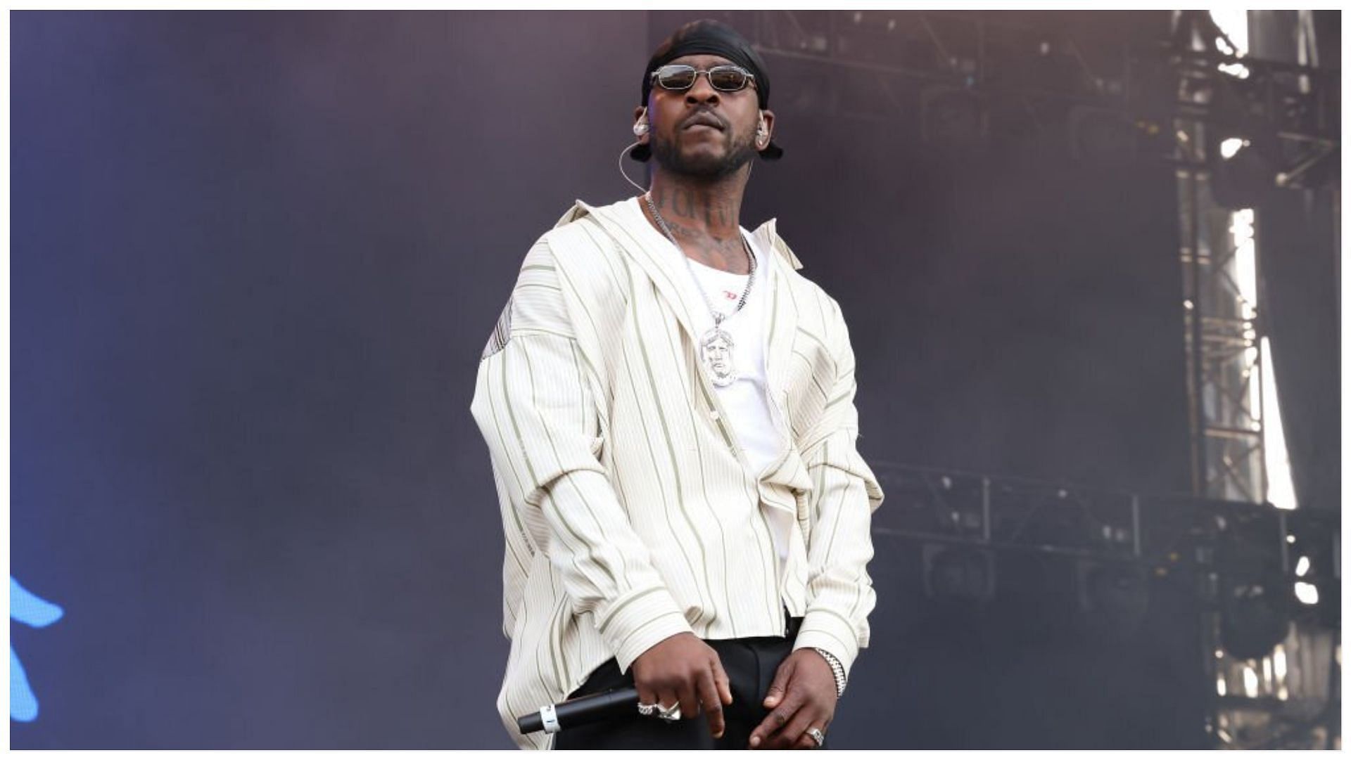 Skepta was recenty hospitalised for undisclosed health reasons (Image via Taylor Hill/Getty Images)