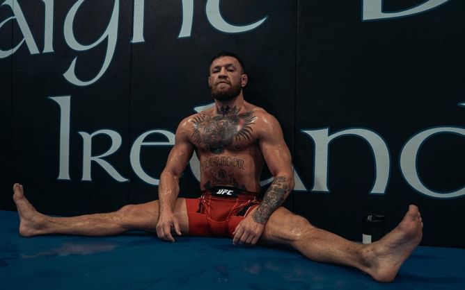 Conor McGregor given warm welcome by SBG Ireland teammate on return after leg break