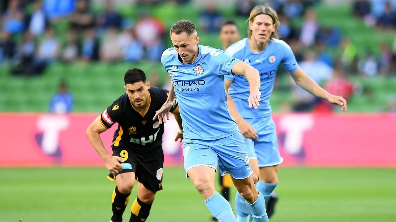 Rostyn Griffiths in action for Melbourne City FC. (Image Courtesy: Daily Telegraph)