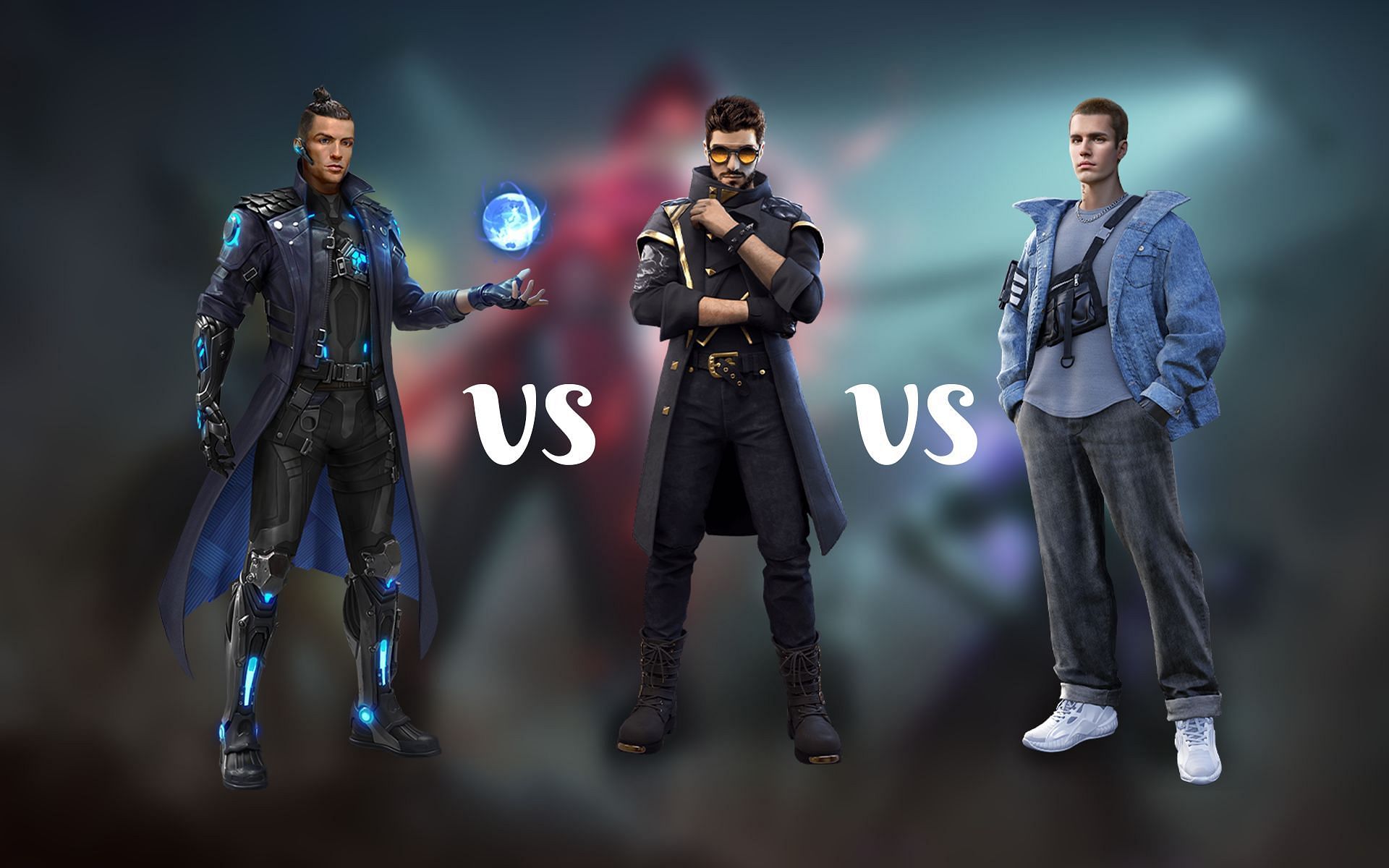 Comparing the three characters in the game (Image via Sportskeeda)