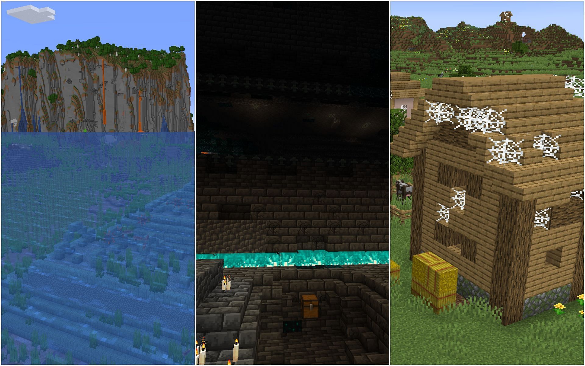 Some of the scariest seeds for Minecraft 1.19 update (Image via Sportskeeda)