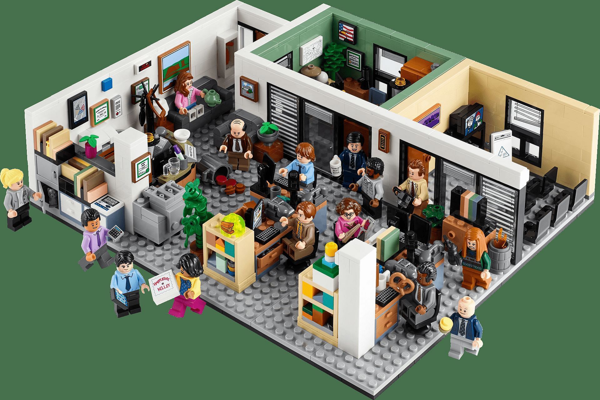 The layout of the set (Image via The Lego Group)