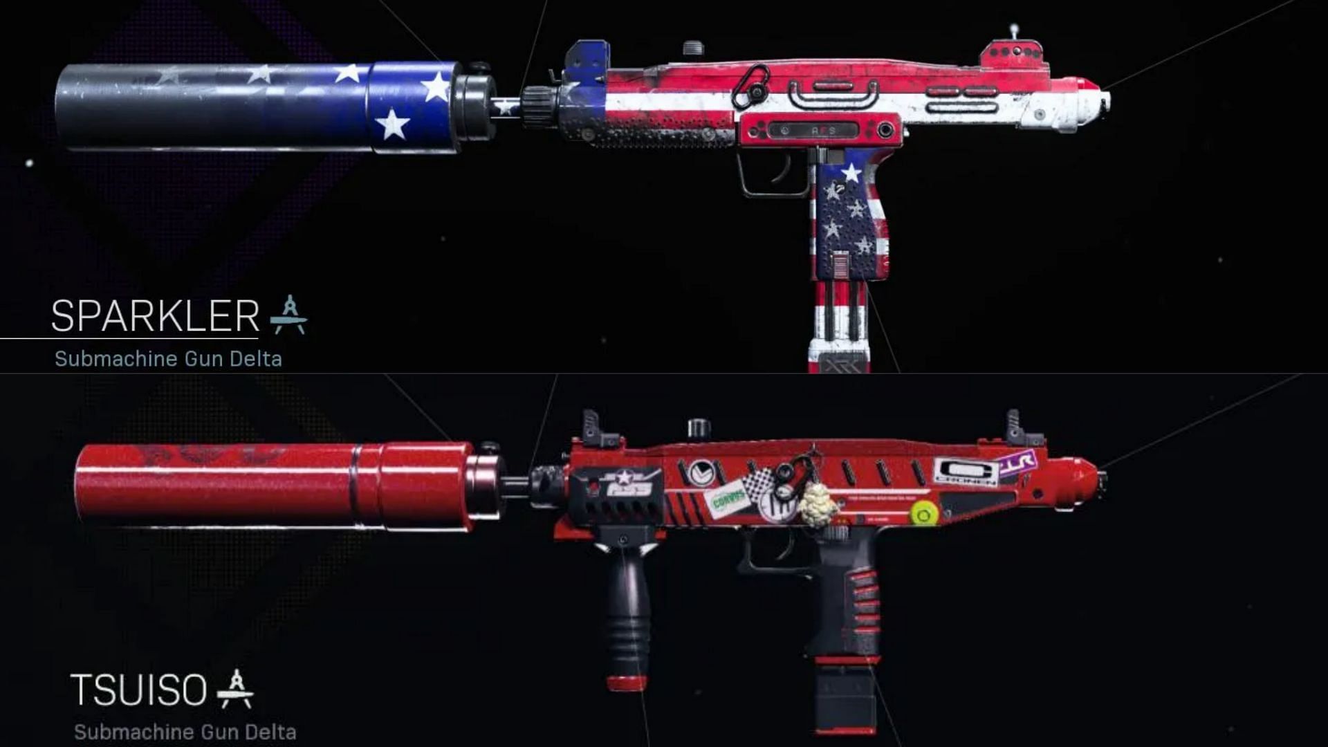 The Uzi weapon blueprints available in-game (Image via Activision)