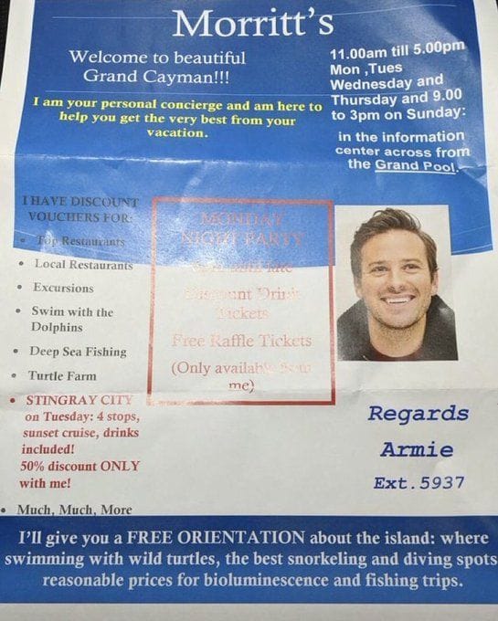 Armie Hammer Blacklisted Flash Sales