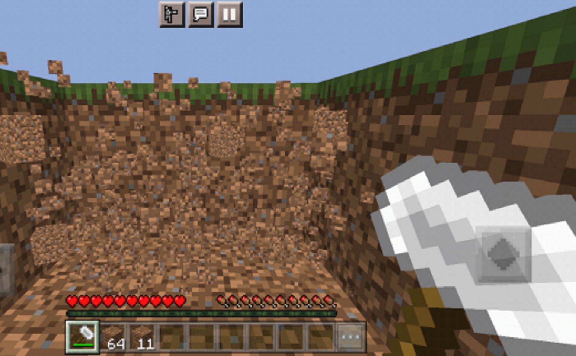 This addon brings new hammers which break blocks in 3x3 shapes (Image via Jeroo/Mcpedl)