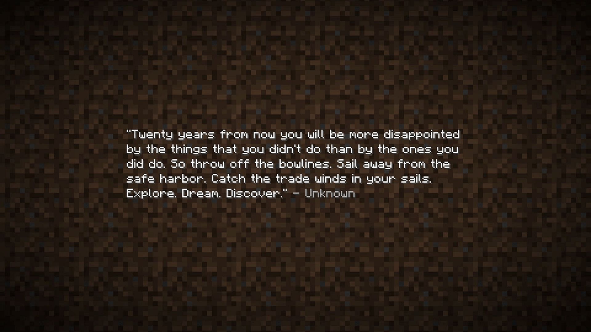 The Minecraft end poem&#039;s final quote, originally written by Harriett Jackson Brown Jr. (Image via Mojang)