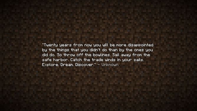 What are scrambled words in Minecraft end poem?