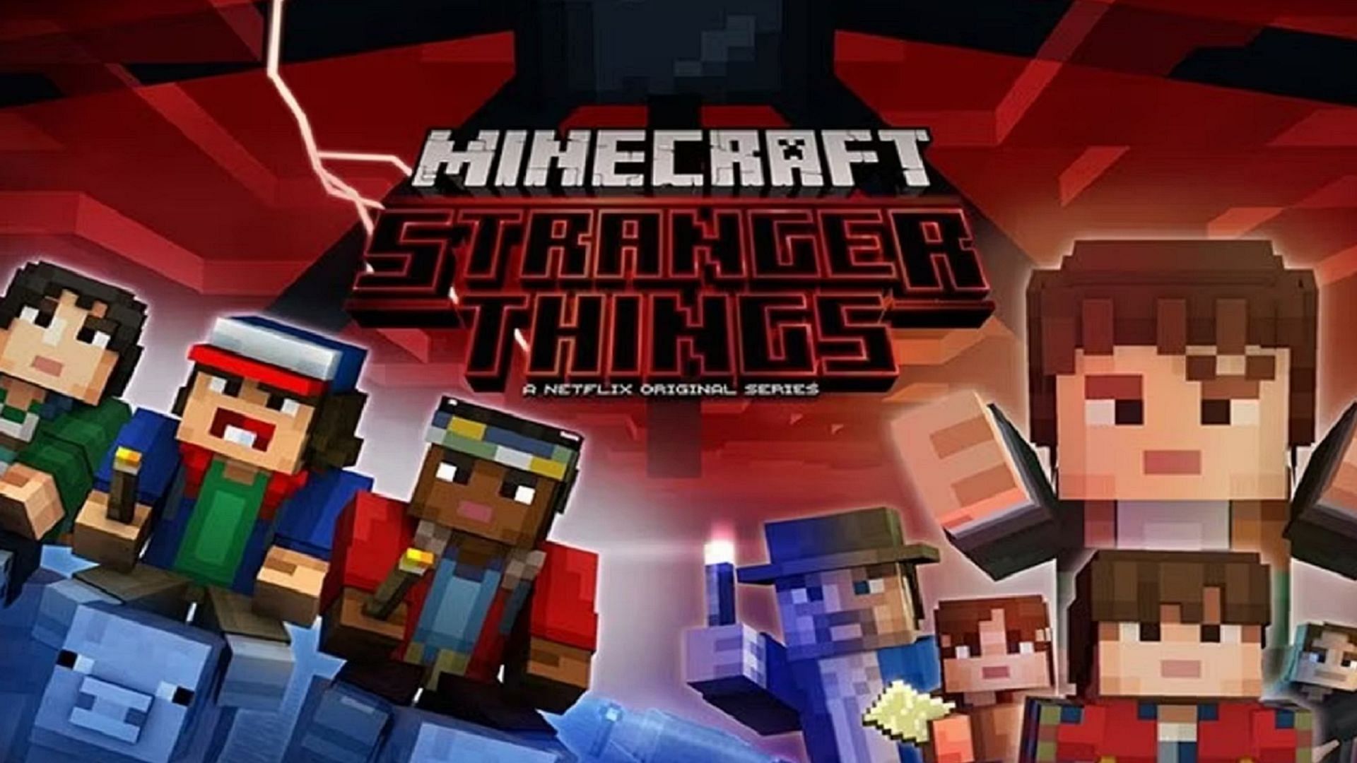 Stranger Things&#039; official Minecraft skin pack (Image via Mojang/Netflix)