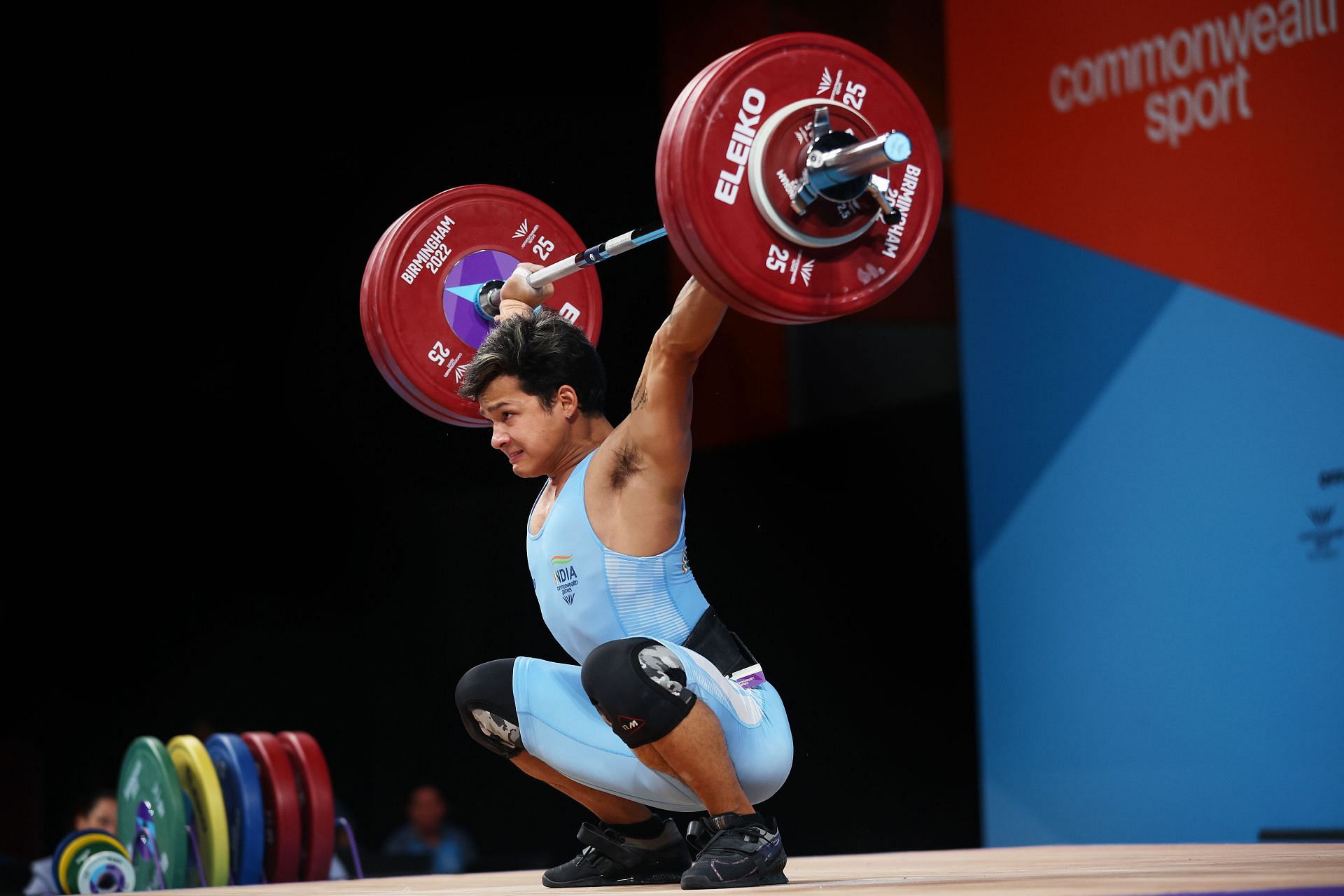 Weightlifting - Commonwealth Games: Day 3 Jeremy Lalrinnunga in action