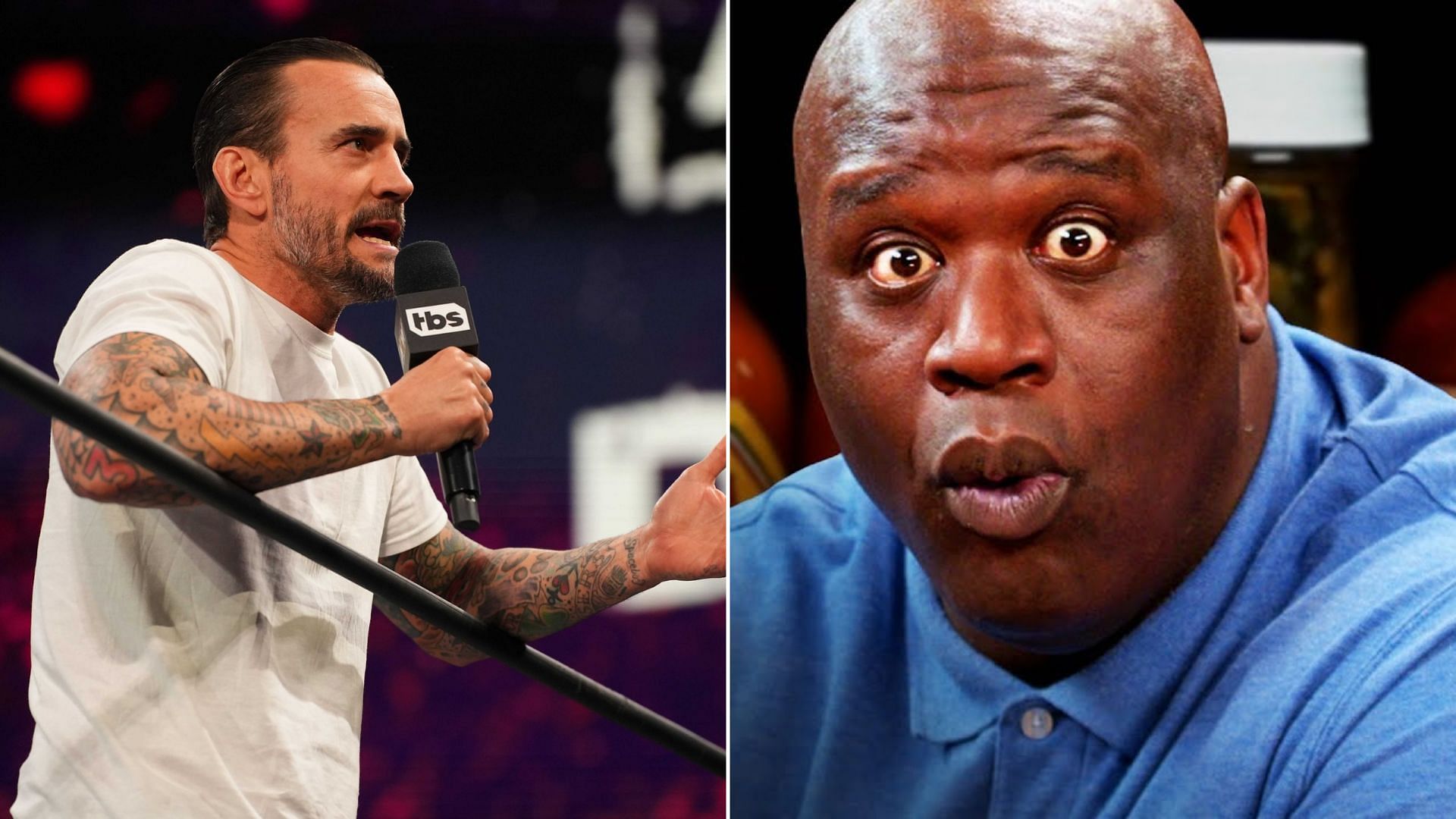 Left: CM Punk / Right: Shaquille O&#039;Neal