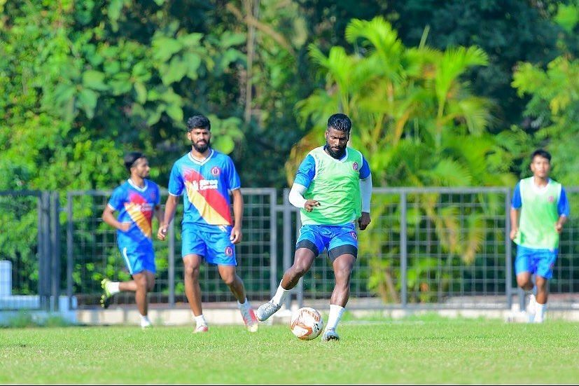 Hira Mondal during a training session with former side SC East Bengal (Image Courtesy: Hira Mondal Instagram)