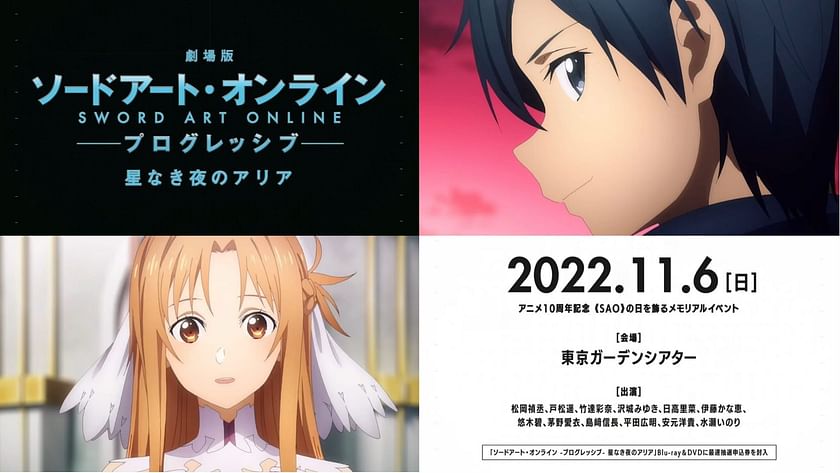 Sword Art Online Progressive reveals a new trailer for Scherzo of Deep Night