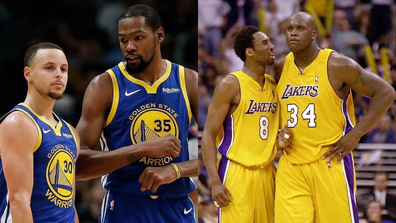 Steph Curry, Kevin Durant, Kobe Bryant and Shaquille O&#039;Neal (Photo: The SportsRush)