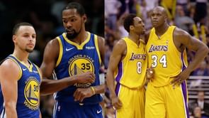 "I don't know who would guard Shaq, but I don't know who would guard me and Klay either" - Steph Curry boldly claims 2017 Warriors would beat 2001 Lakers