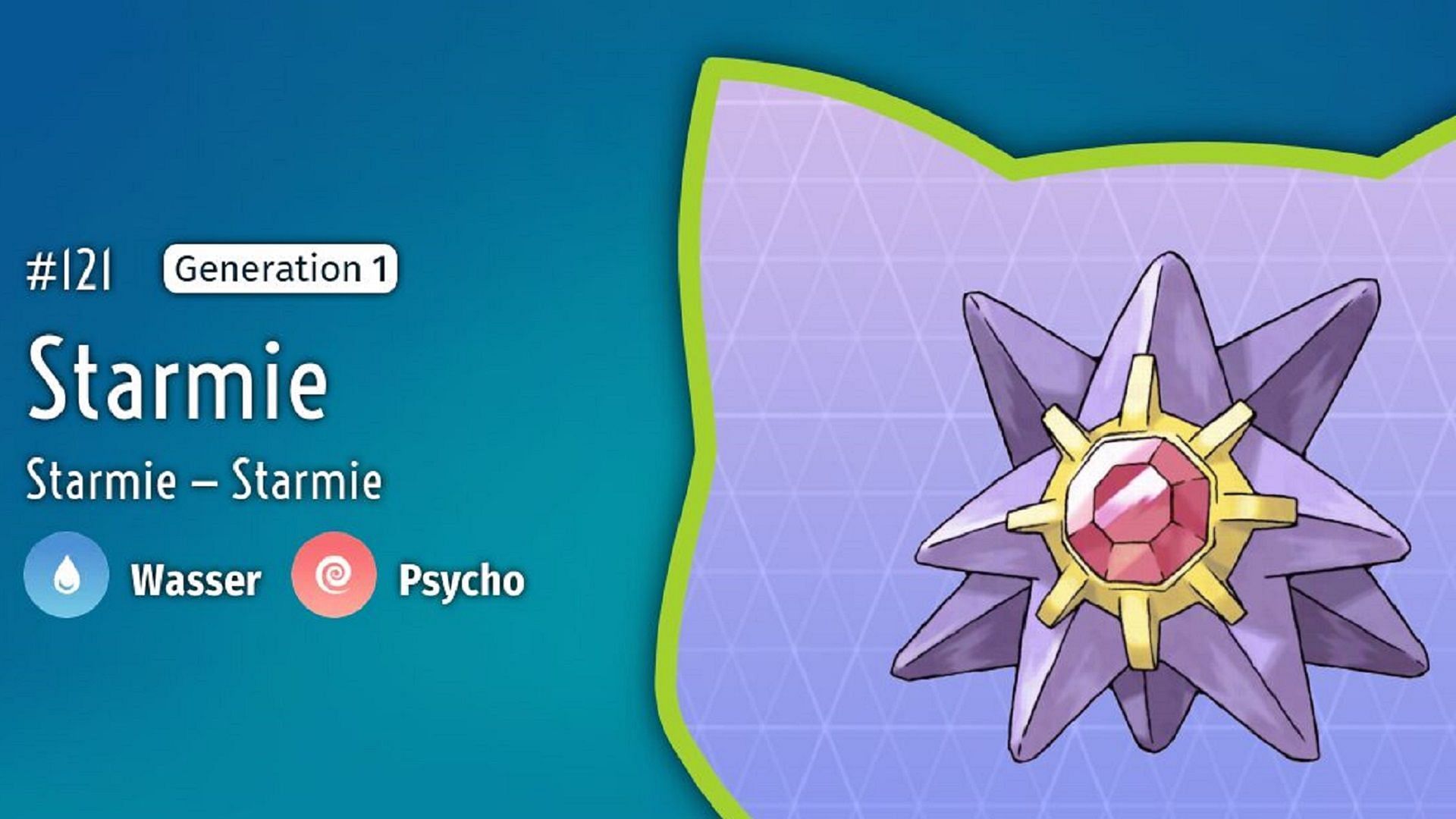 Starmie is a Water/Psychic-type in Pokemon GO (Image via The Pokemon Company)