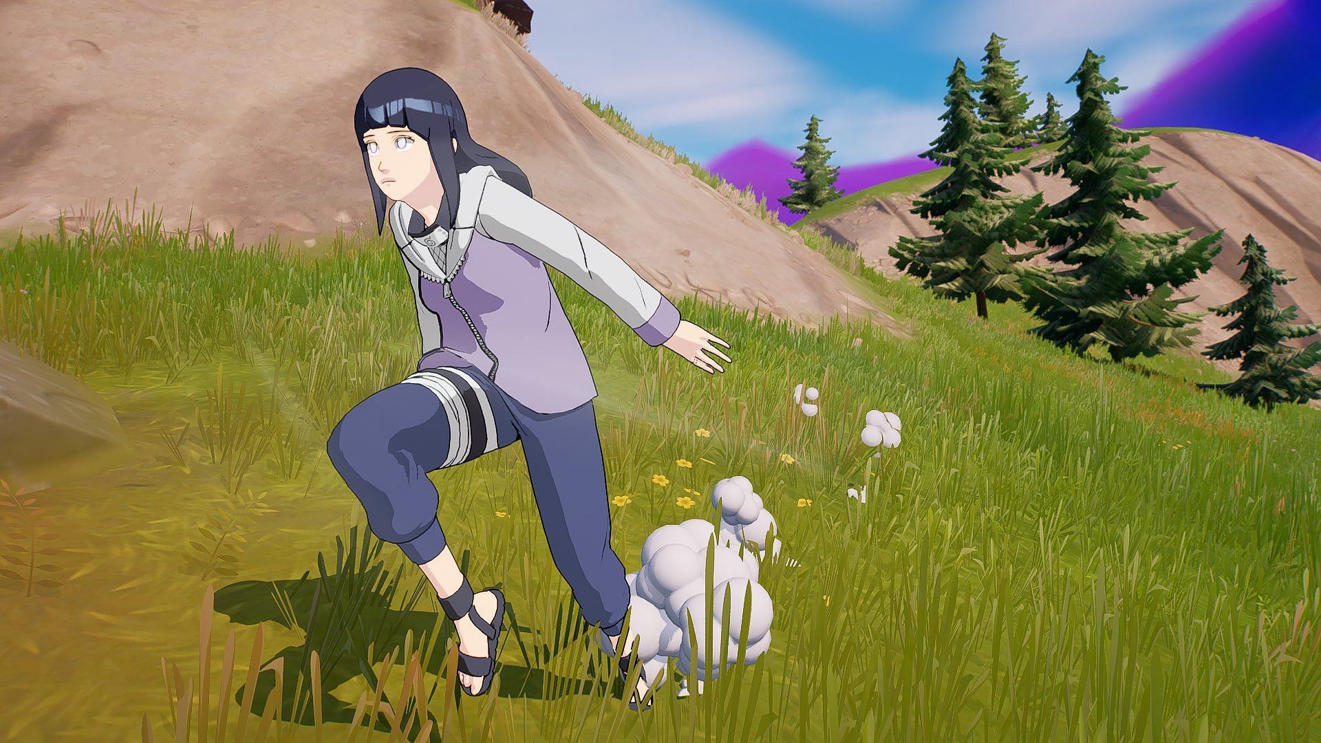 Fans complain about Hinata&#039;s design in Fortnite, and rightfully so (Image via marvidun/Twitter)