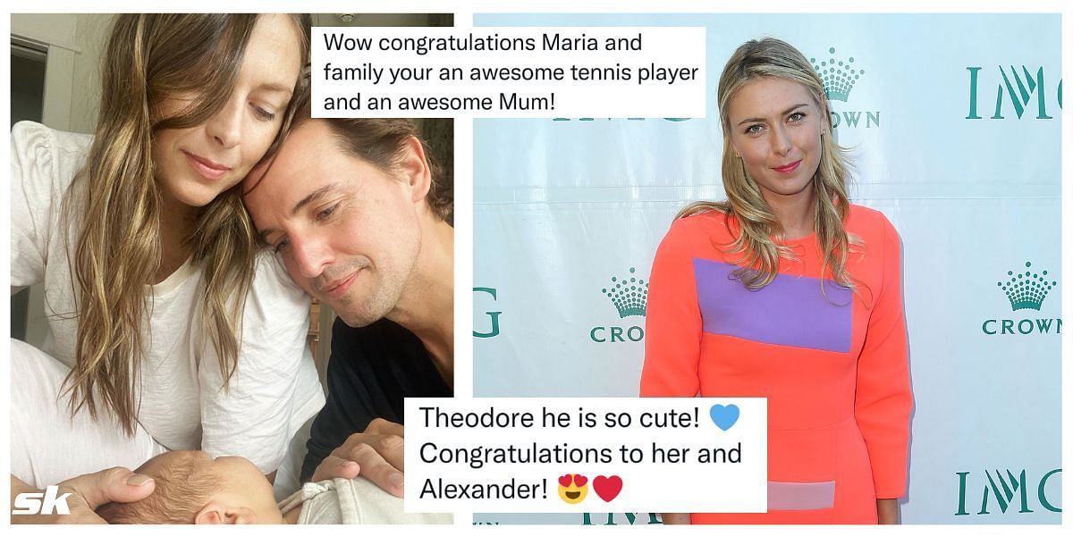 Tennis fans greeted the arrival of Sharapova&#039;s newborn child