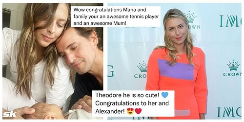 Tennis fans greeted the arrival of Sharapova's newborn child