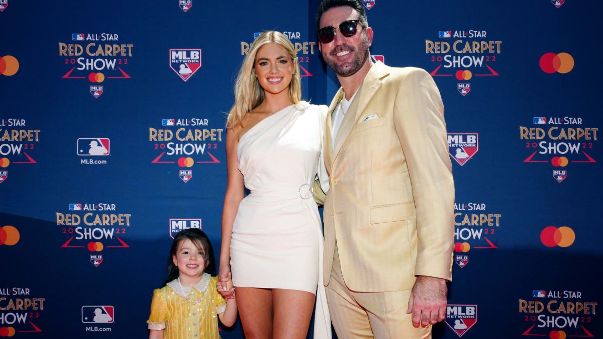 Kate Upton with Justin Verlander and their daughter.