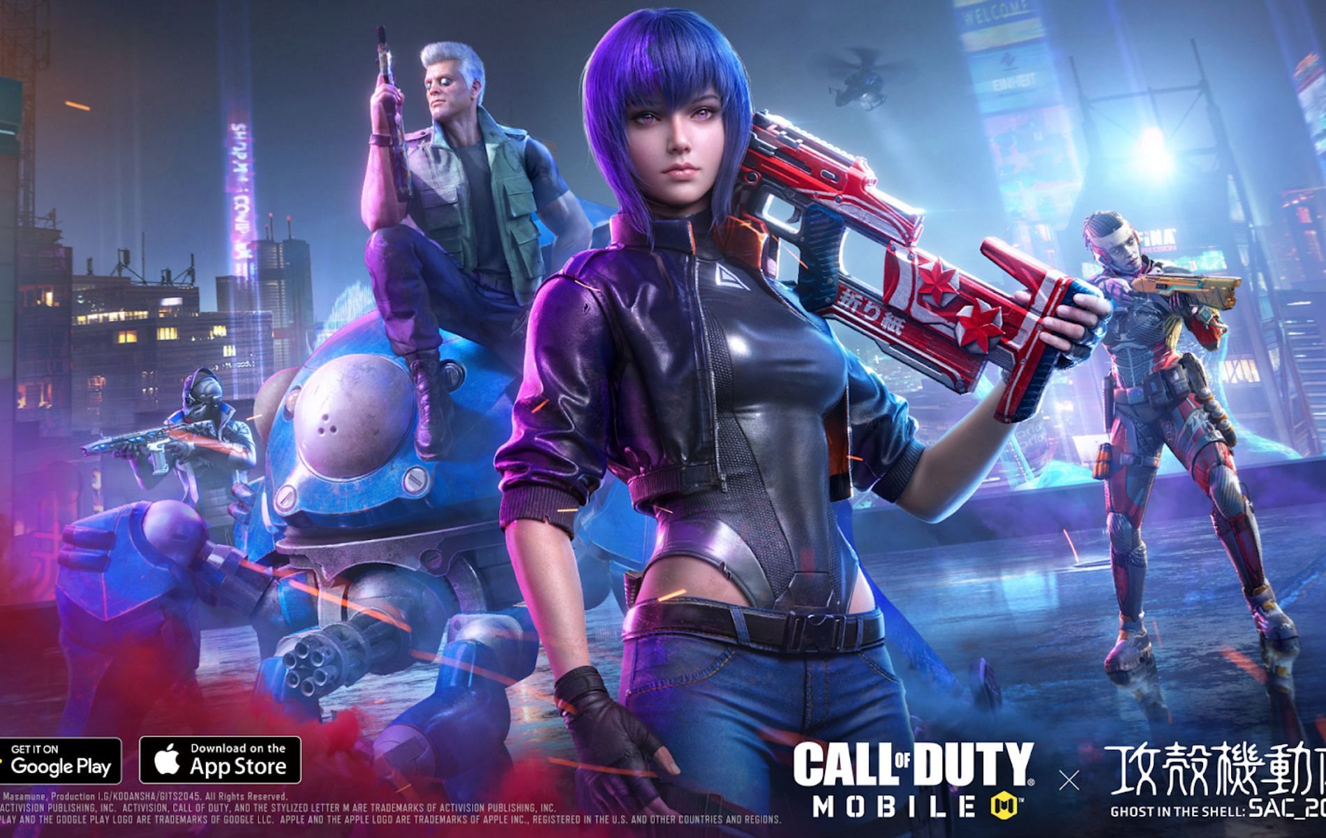 Call of Duty: Mobile brings Netflix&rsquo;s Ghost In The Shell: SAC_2045 in Season 7 (Image by Activision)