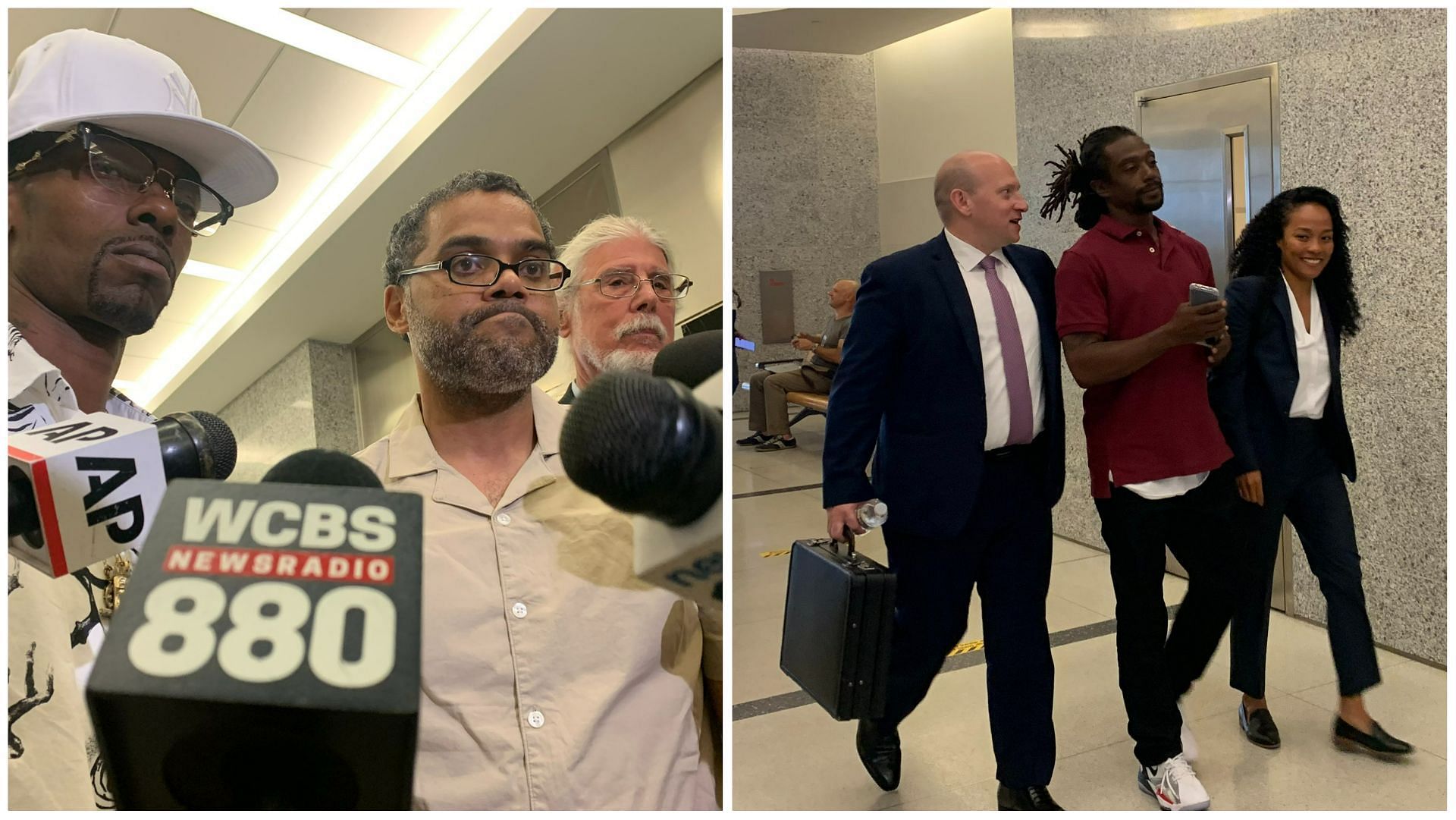 Three men convicted in 1995 NY murder were released after serving decades in prison (Images via Marla Diamond)