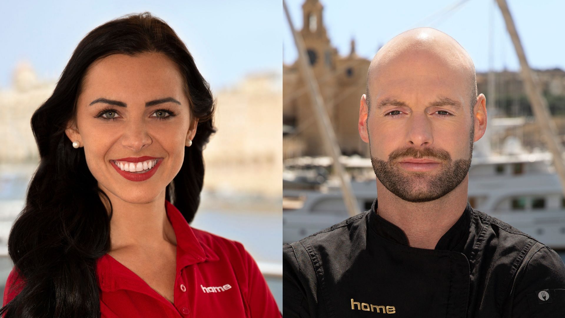 Chief steward Natasha Webb and chef Dave White from Below Deck Mediterranean Season 7 (Image via Bravo)