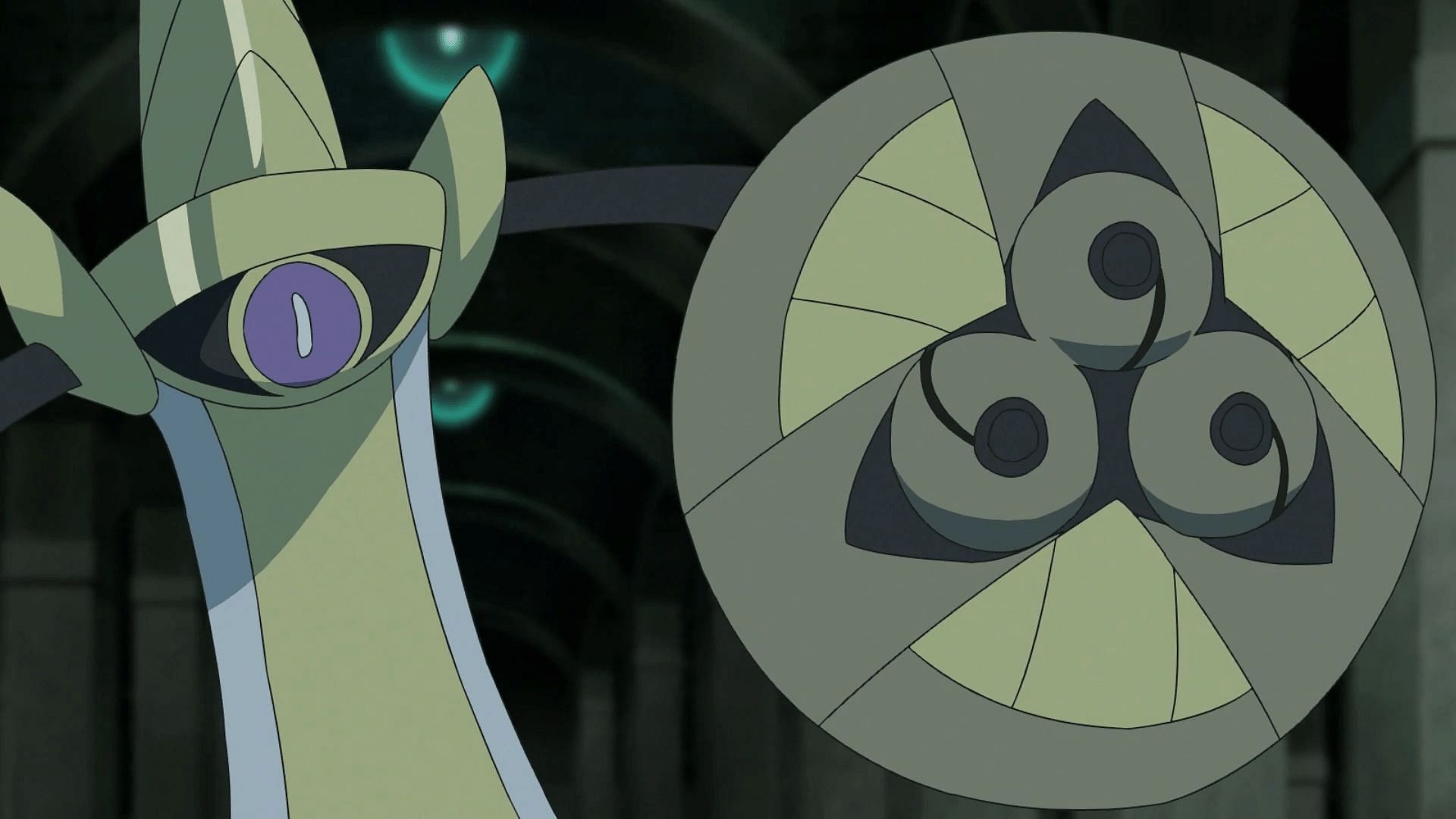 Aegislash in the anime (Image via The Pokemon Company)