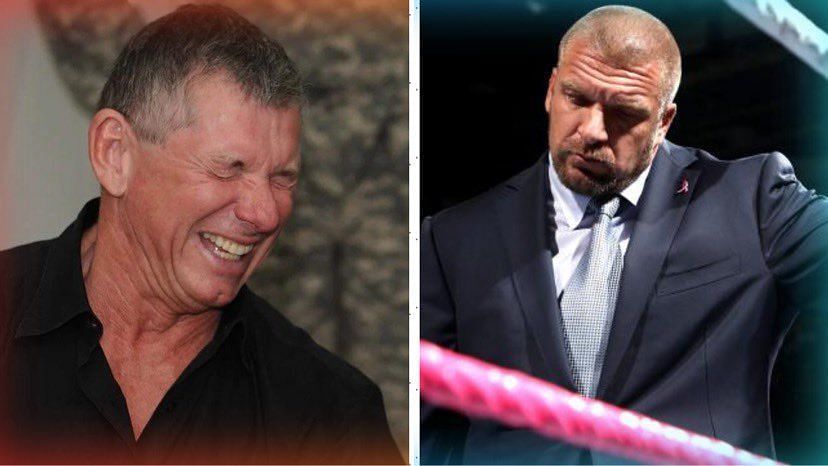 Vince McMahon (left), Triple H (right)