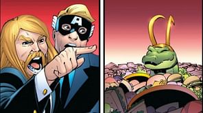 Marvel fans react to Alligator Loki comics' recreation of Woman Yelling at a Cat meme