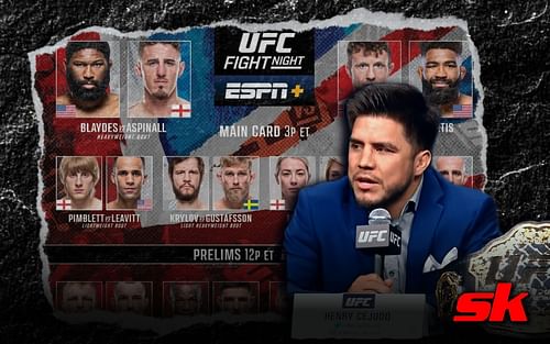 Henry Cejudo discusses UFC London [Image credit: Instagram/@UFC; YouTube/ ESPN MMA]