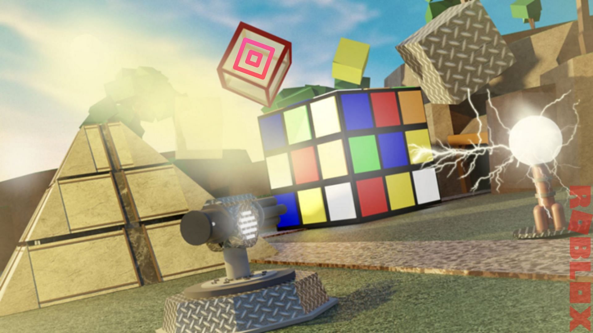Players can join the Cosmic Development group to earn $100 in Cube Defense (Image via Roblox)