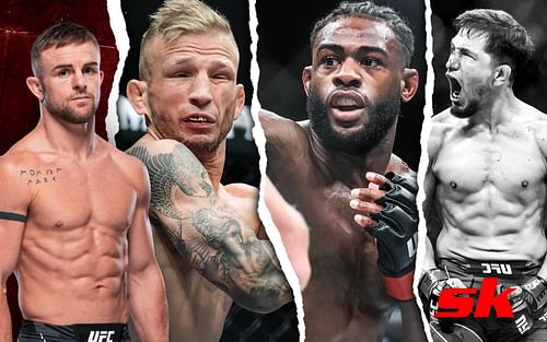 L-R: Cody Stamann, T.J. Dillashaw, Aljamain Sterling, Adrian Yanez [Credits: Cody Stamann via ufc.com, rest via Getty]