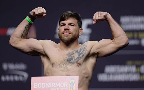 Jim Miller at the UFC 276 Weigh-Ins