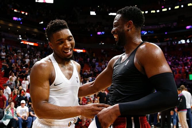 Video: Dwyane Wade gives affirmative response when fan asks him about Donovan Mitchell to Miami rumors