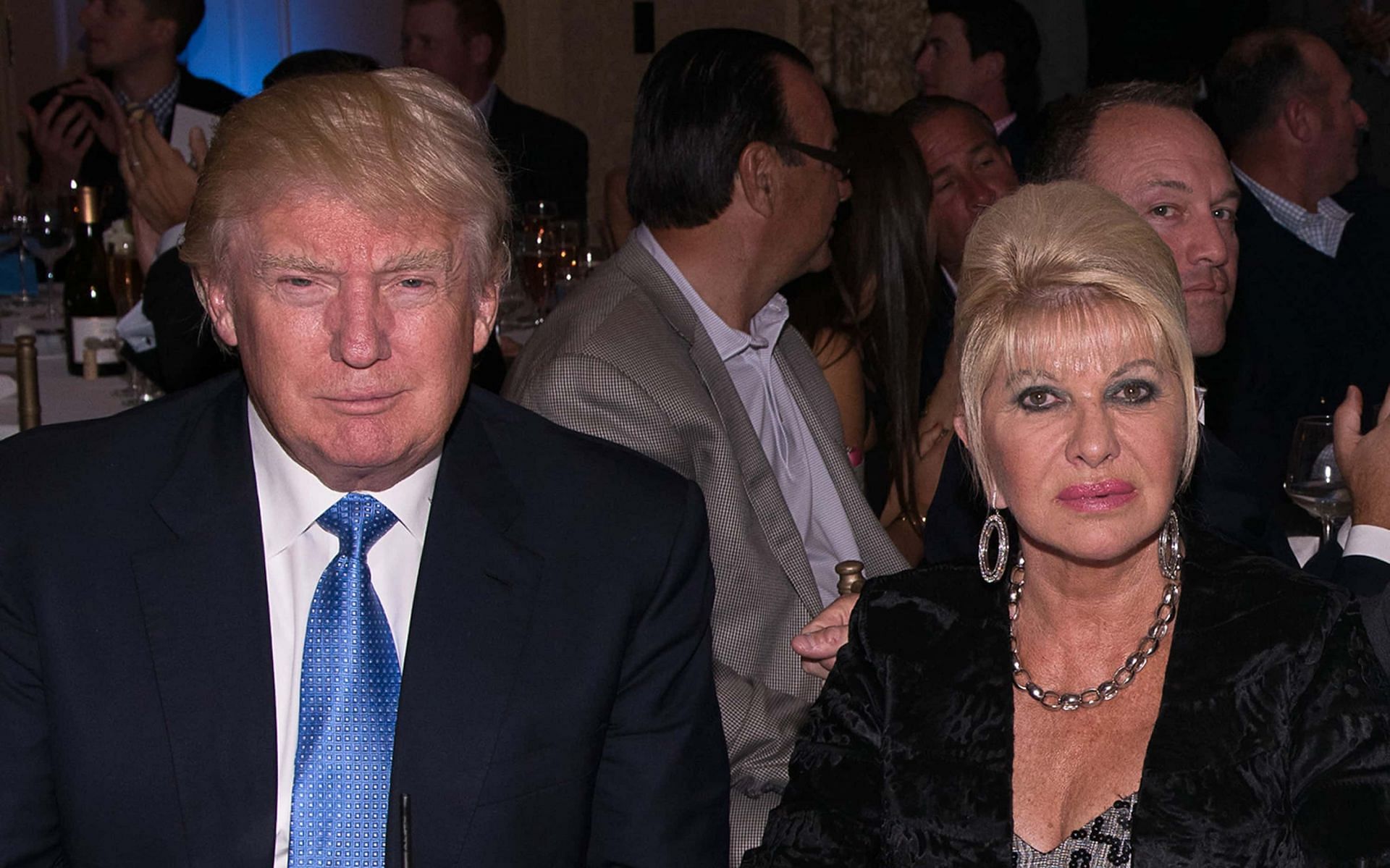 Donald Trump and former wife, late Ivana Trump (Image via Dave Kotinsky/Getty Images)