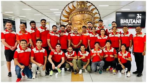 Indian contingent of boxers for CWG 2022(Pic Credit: BFI)