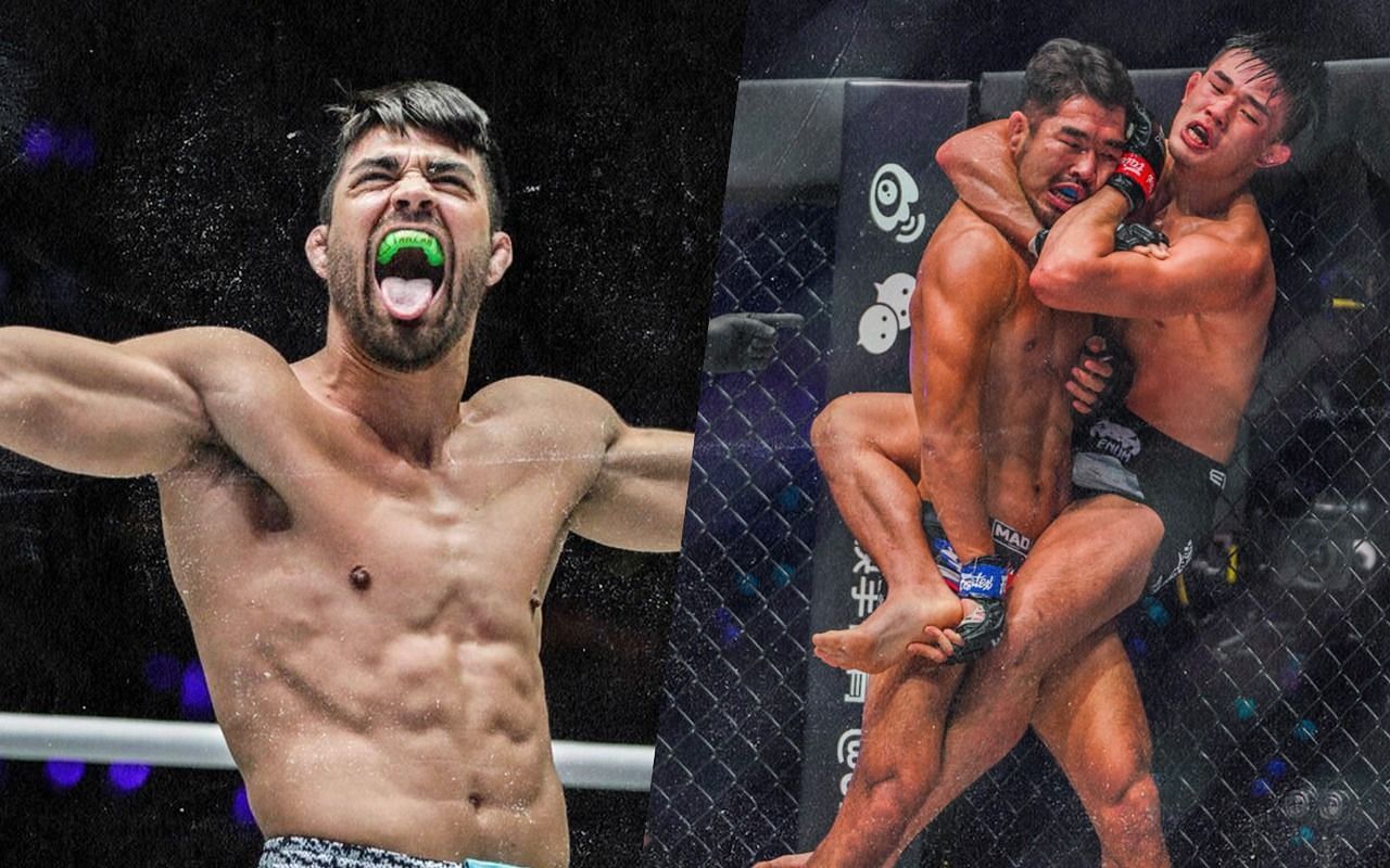 ONE lightweight grappling specialist Ariel Sexton (left) believes Christian Lee (right) has a chance to win his rematch with Ok Rae Yoon if he focuses more on his grappling. [Image courtesy of ONE]