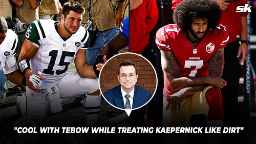 NFL has been accused of following double standards in dealing with Tim Tebow and Colin Kaepernick