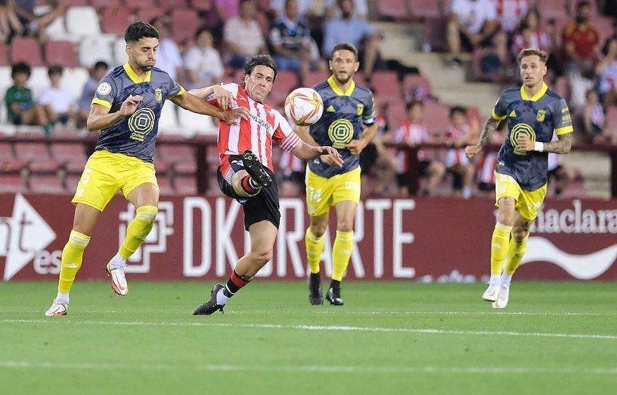 FC Goa&#039;s latest acquisition Iker Guarrotxena in action for Spanish third-tier outfit Uni&oacute;n Deportiva Logro&ntilde;&eacute;s (Image Courtesy: Iker Guarrotxena Instagram)