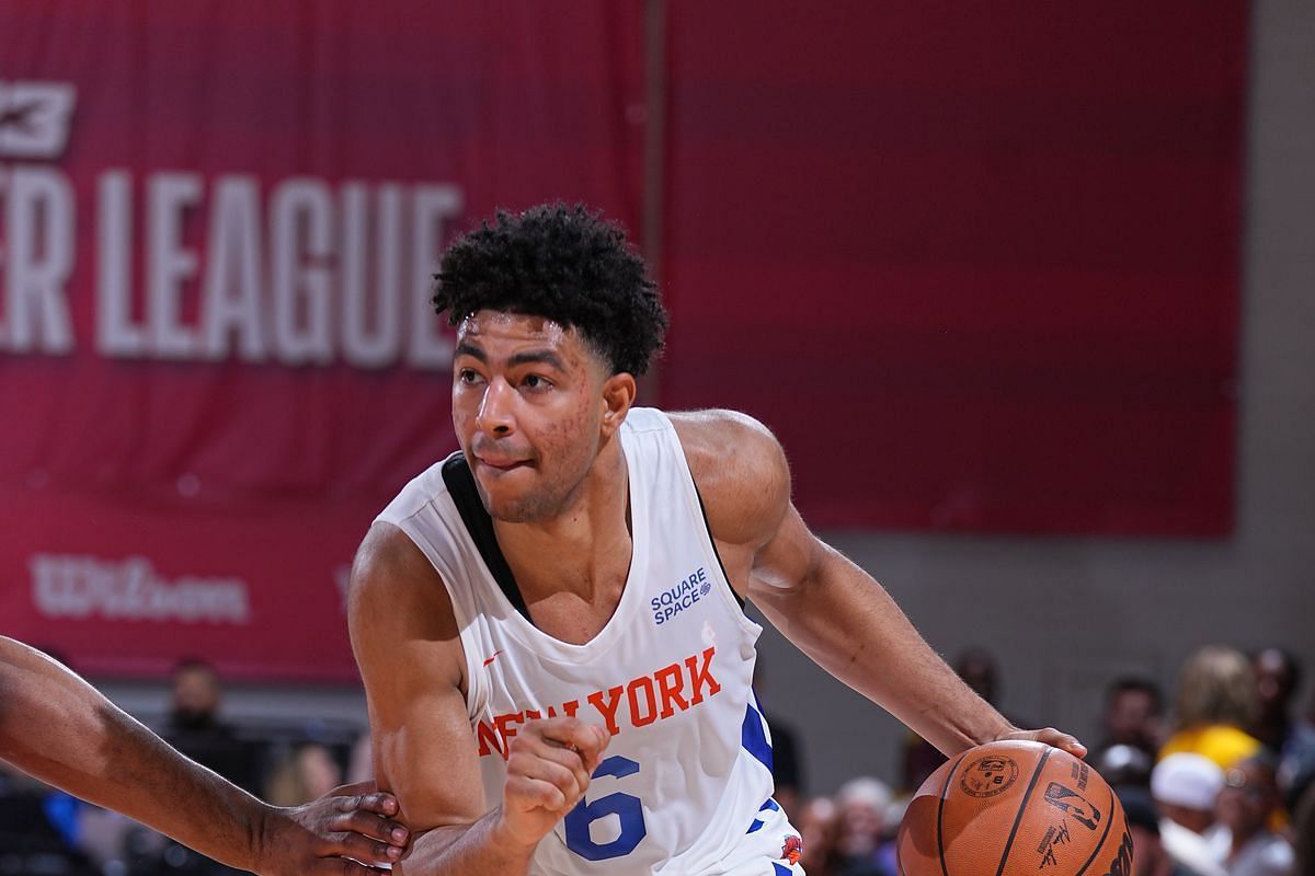New York Knicks' Quentin Grimes in the 2022 NBA Summer League