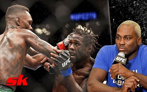 Israel Adesanya (left), Jared Cannonier (center) & Derek Brunson (right) [Image Credits- @ufc on YouTube]