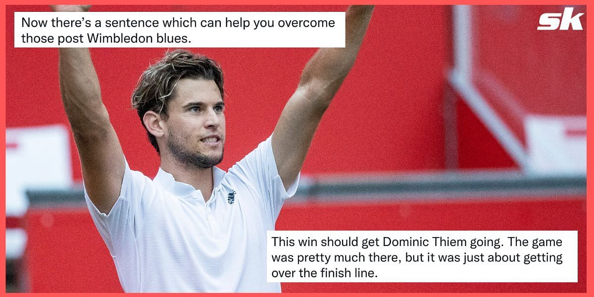 Tennis fans on social media reacted to Thiem&#039;s first ATP win in 14 months