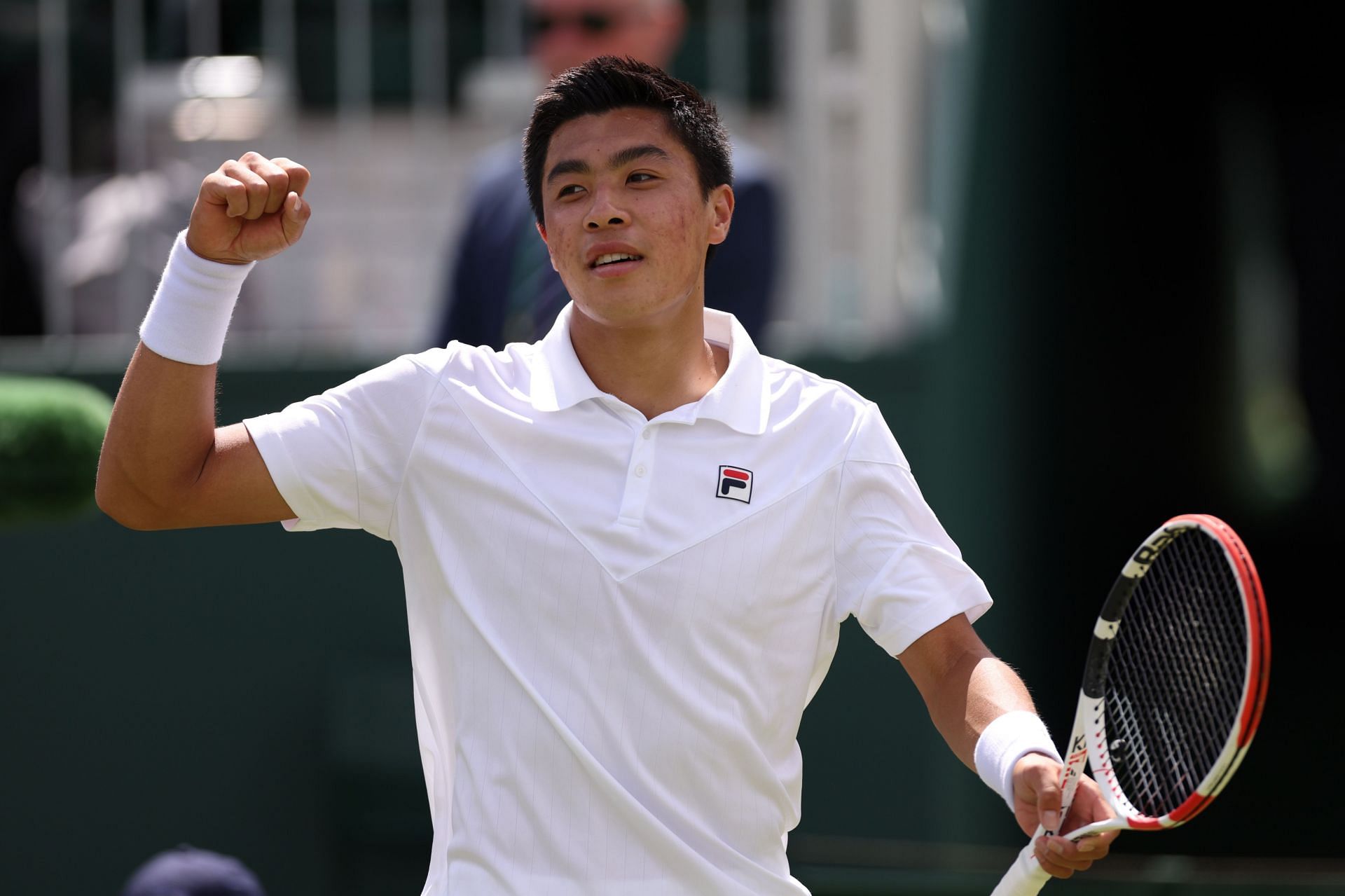 Brandon Nakashima at the 2022 Wimbledon Championships.