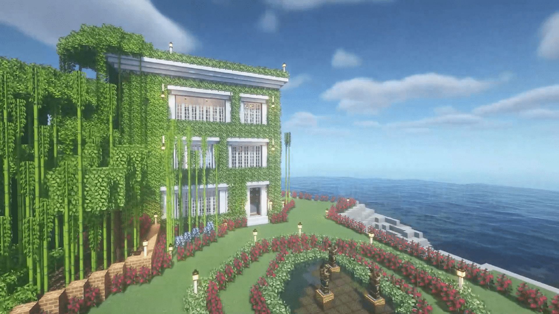 This home combines gorgeous construction with plenty of plant life (Image via u/reamtastix/Reddit)