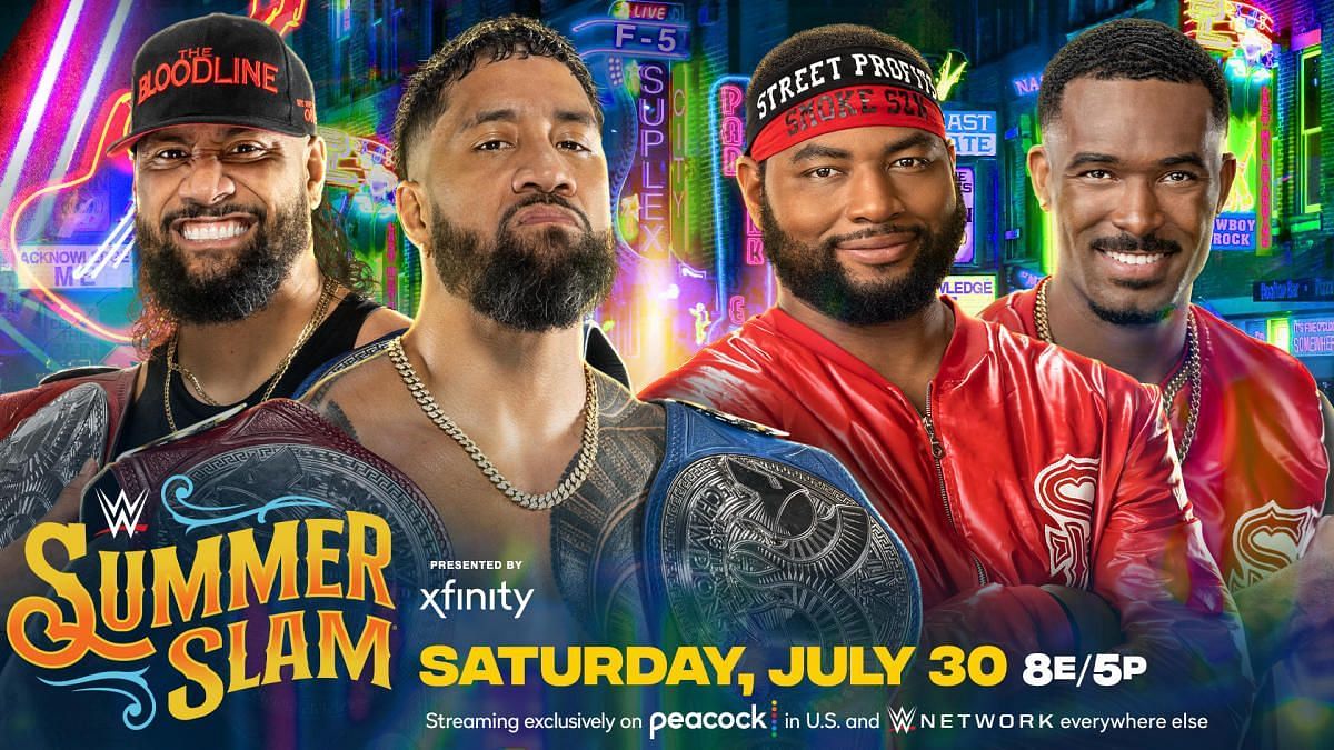 The Usos will look to settle the score against The Street Profits at SummerSlam