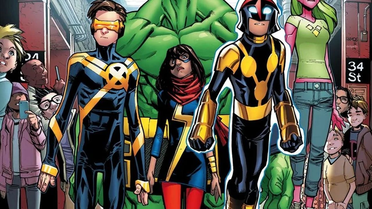 A time-traveling version of Cyclops was a member of The Champions (Image via Marvel Comics)
