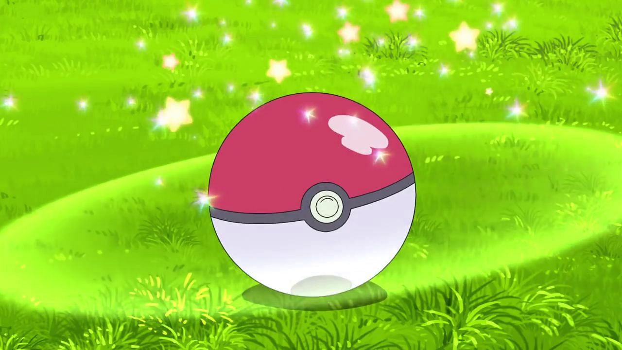 A Poke Ball in the anime (Image via The Pokemon Company)