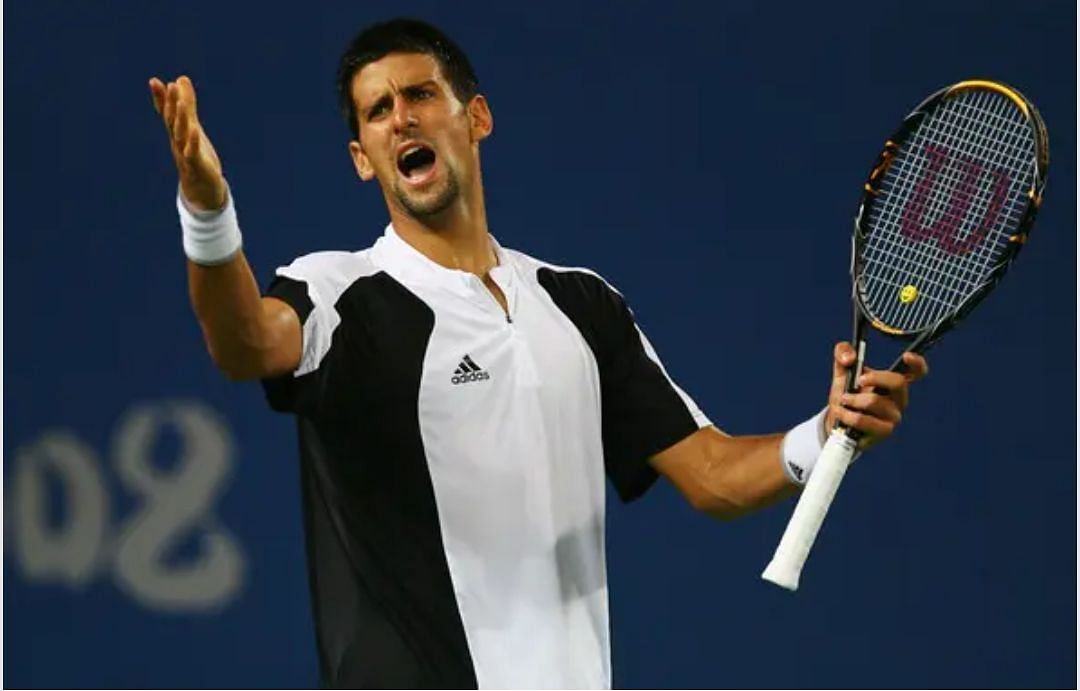 Novak Djokovic used a Wilson racquet early on in his career