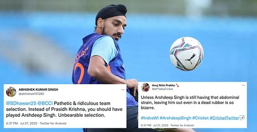 Arshdeep Singh will have to wait for his ODI debut. (Credit: Twitter)